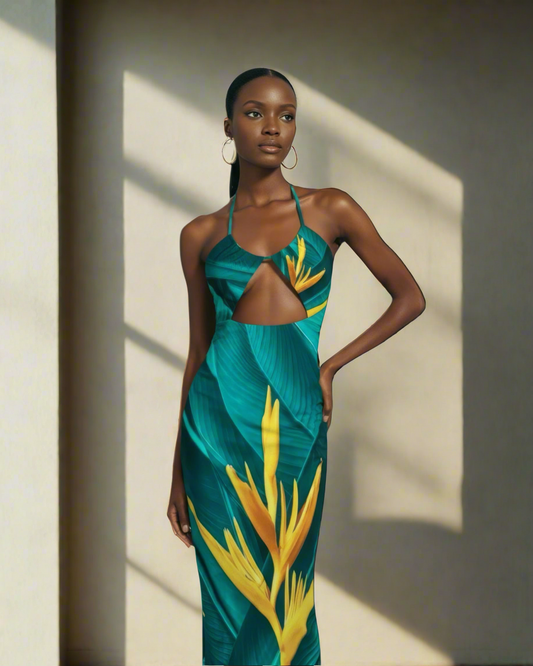 Talon Dream Halter Maxi Dress