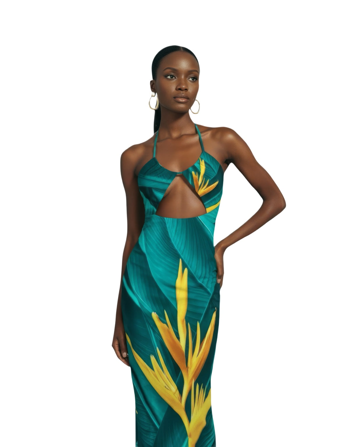 Talon Dream Halter Maxi Dress