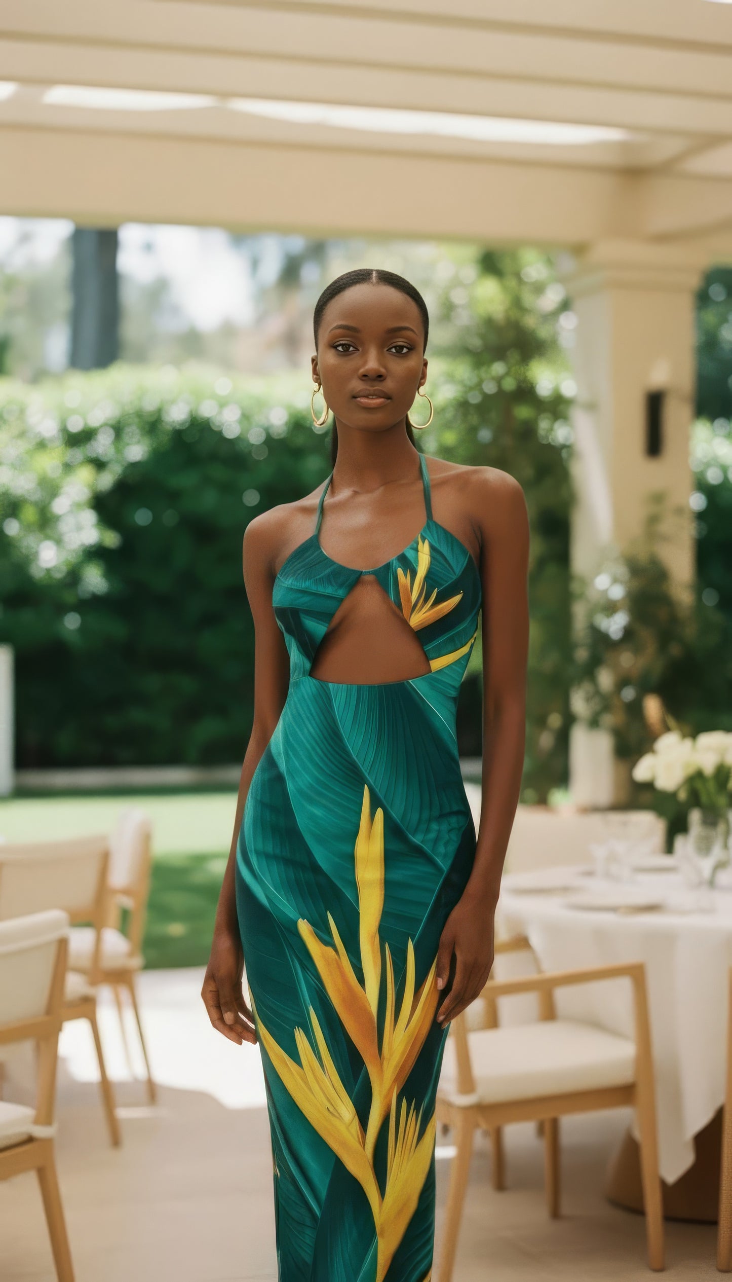 Talon Dream Halter Maxi Dress