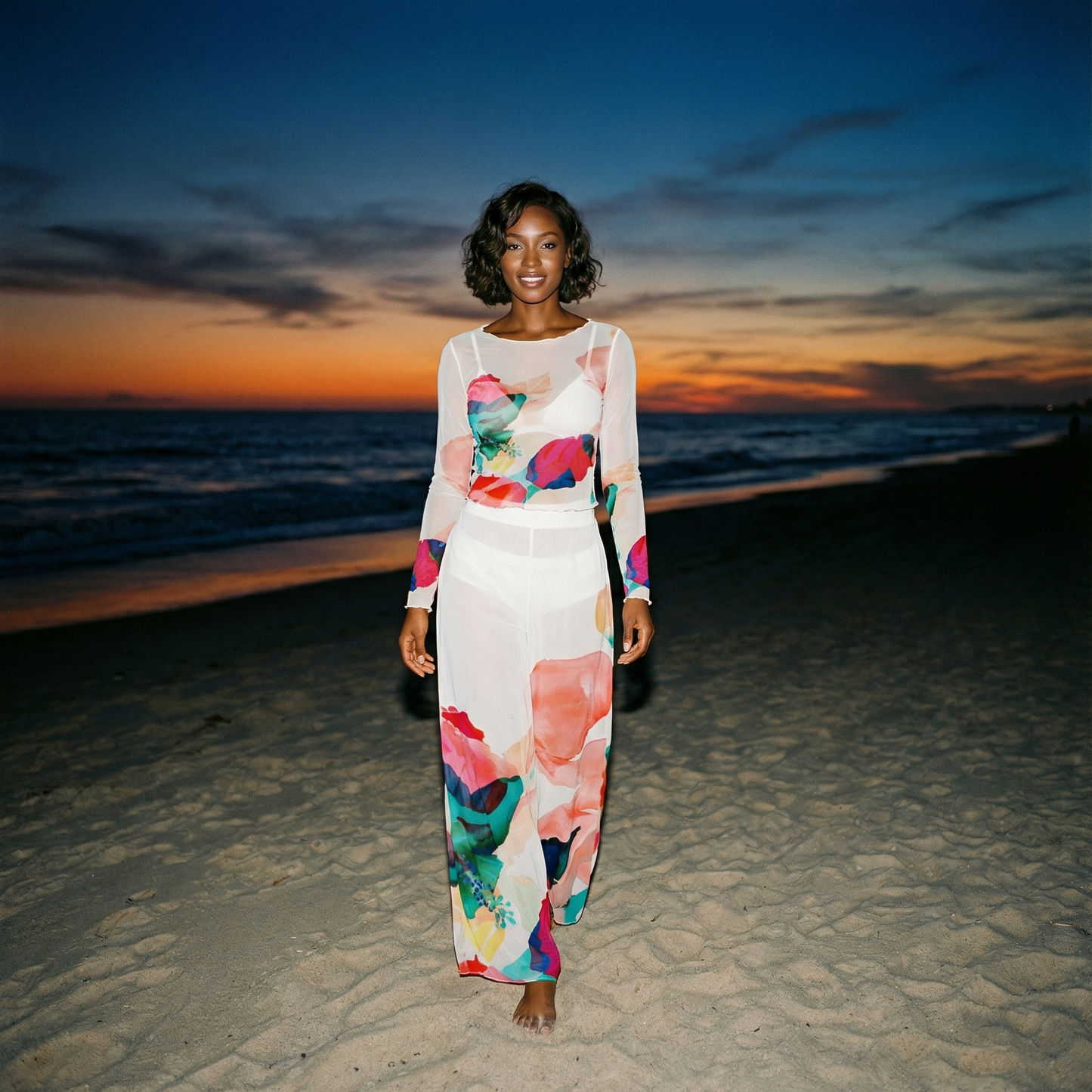 Bloom Sheer Crop Top