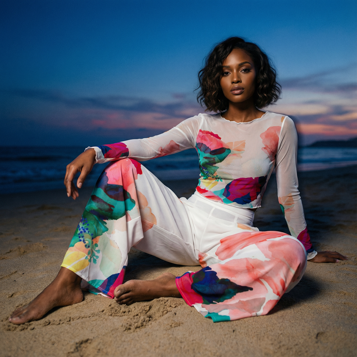 Bloom Sheer Crop Top