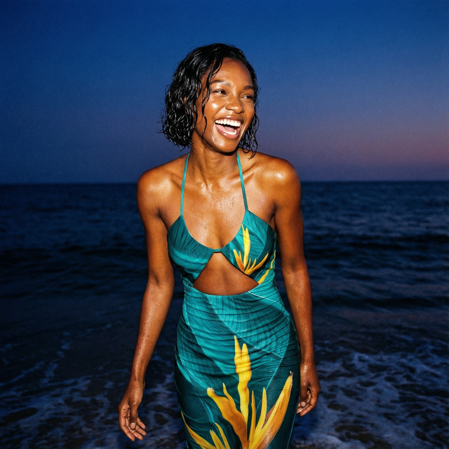 Talon Dream Halter Maxi Dress