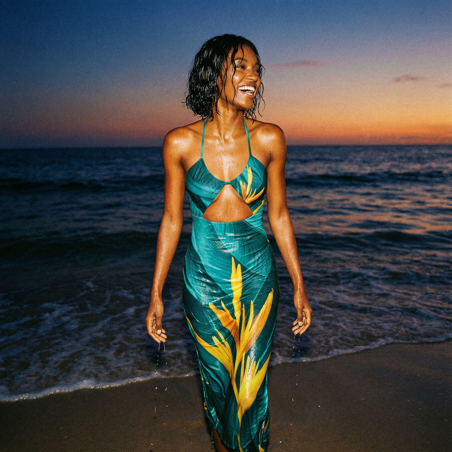 Talon Dream Halter Maxi Dress